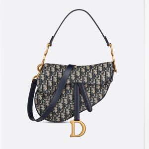 Dior Blue Saddle Bag